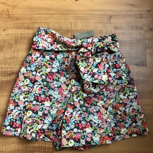 J crew new w tags flower liberty shorts 00